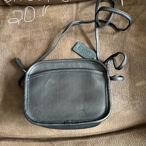 Coach Black Leather Crossbody Bag